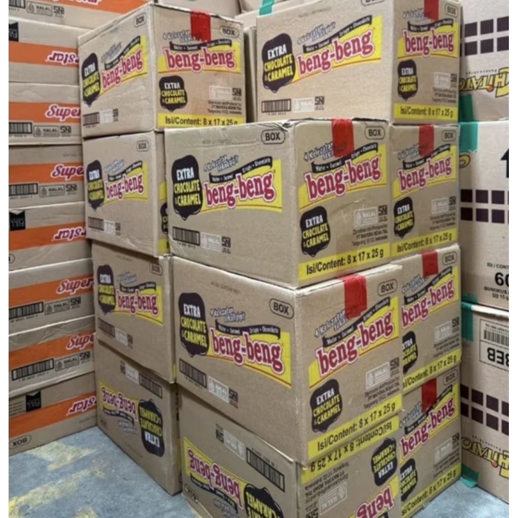 

BENGBENG WAFER COKLAT 1 DUS ISI 8 PACK PER PACK ISI 17 BUNGKUS