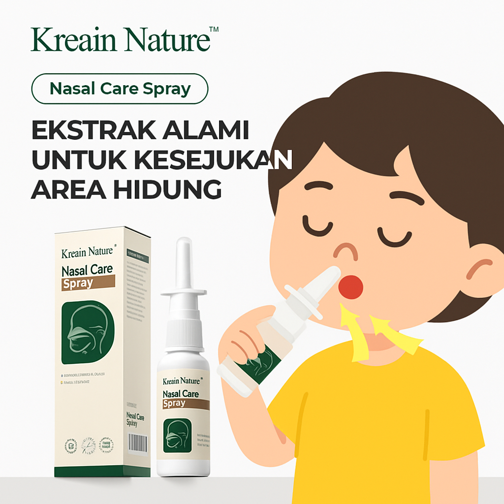 Kreain Nature Semprotan Hidung Anak Air Laut – Reda Rhinitis & Hidung Tersumbat