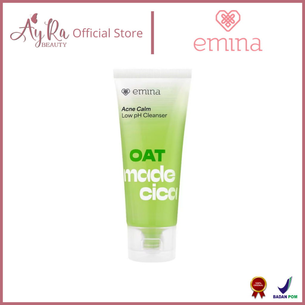 AyRa Beauty - Emina Oat MadeCica Acne Calm Low pH Cleanser 20 ml - Facial Wash Skincare Sabun Muka C