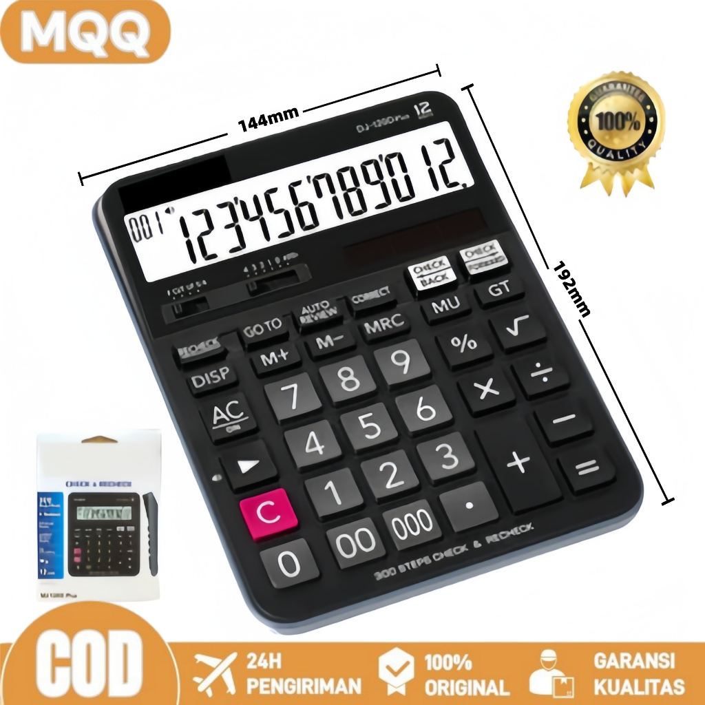 

Desktop Calculator/ Kalkulator Scientific DJ-120D PLUS/MJ-120D PLUS Kalkulator Meja Check Correct