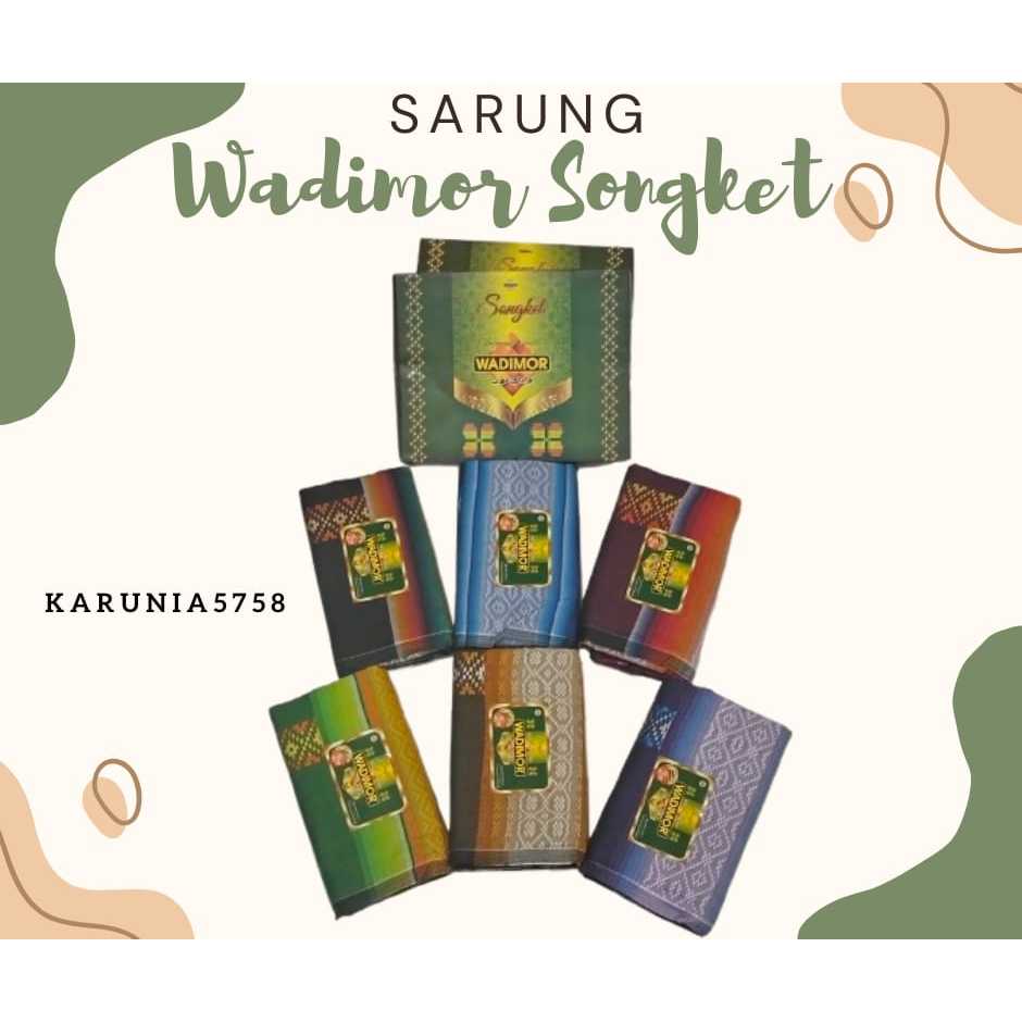 Sarung Wadimor Songket - ISI 10 PCS DAN 20 PCS / 1 KODI