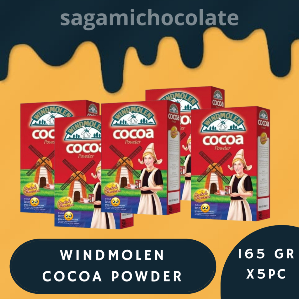 

WINDMOLEN COCOA POWDER 165gr 1 PACK ISI 5 | COKLAT BUBUK