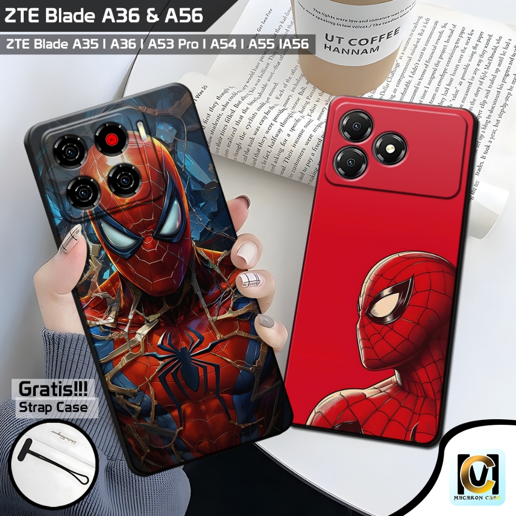 Case ZTE Blade A56 & ZTE Blade A36 Terbaru 2025 Motif Spiderman | SoftCase HP ZTE Blade A56 | ZTE Bl
