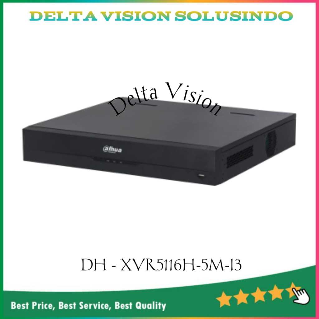 DAHUA XVR5116H-5M-i3 DVR 16 CHANNEL Up To 5MP Pentabrid FACE RECOGNITION