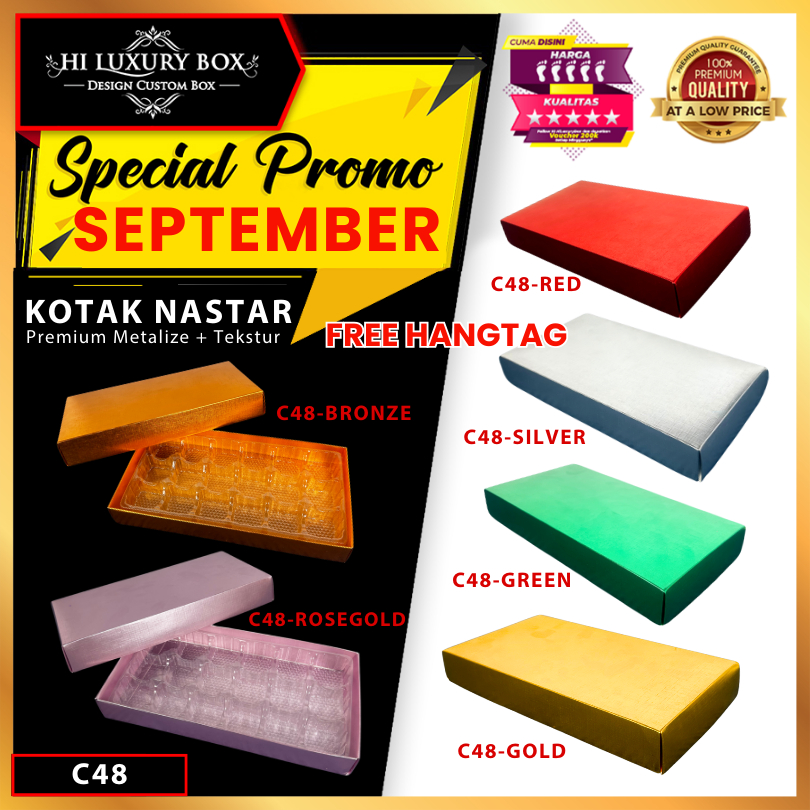 

Box Coklat / Kotak Kue Nastar Mika/ Box Kado Hampers / BoxHologram Souvenir/ C48