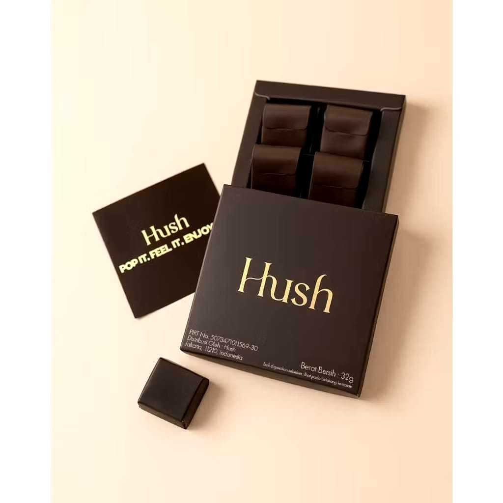 

Coklat Hush Chocolate For Couple Untuk Pria dan Wanita | Coklat Stamina | Chocolate 1 Box Isi 4Pcs