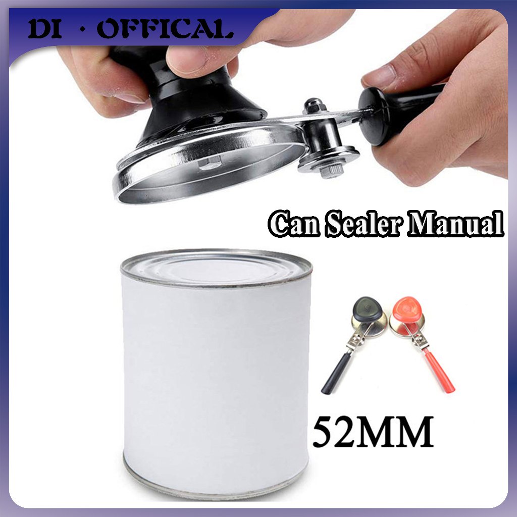 Can Sealer Manual 5.2cm Petcan Popcan Seamer Alat Penutup Kaleng Botol