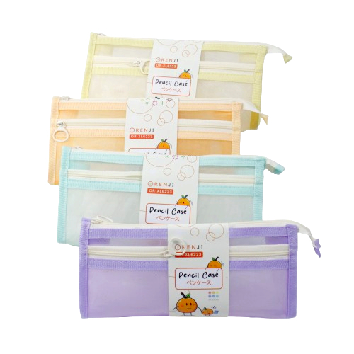 

Tempat Pensil Jaring Orenji Segitiga / Pencil Case XL6223 - Alat Tulis Senang