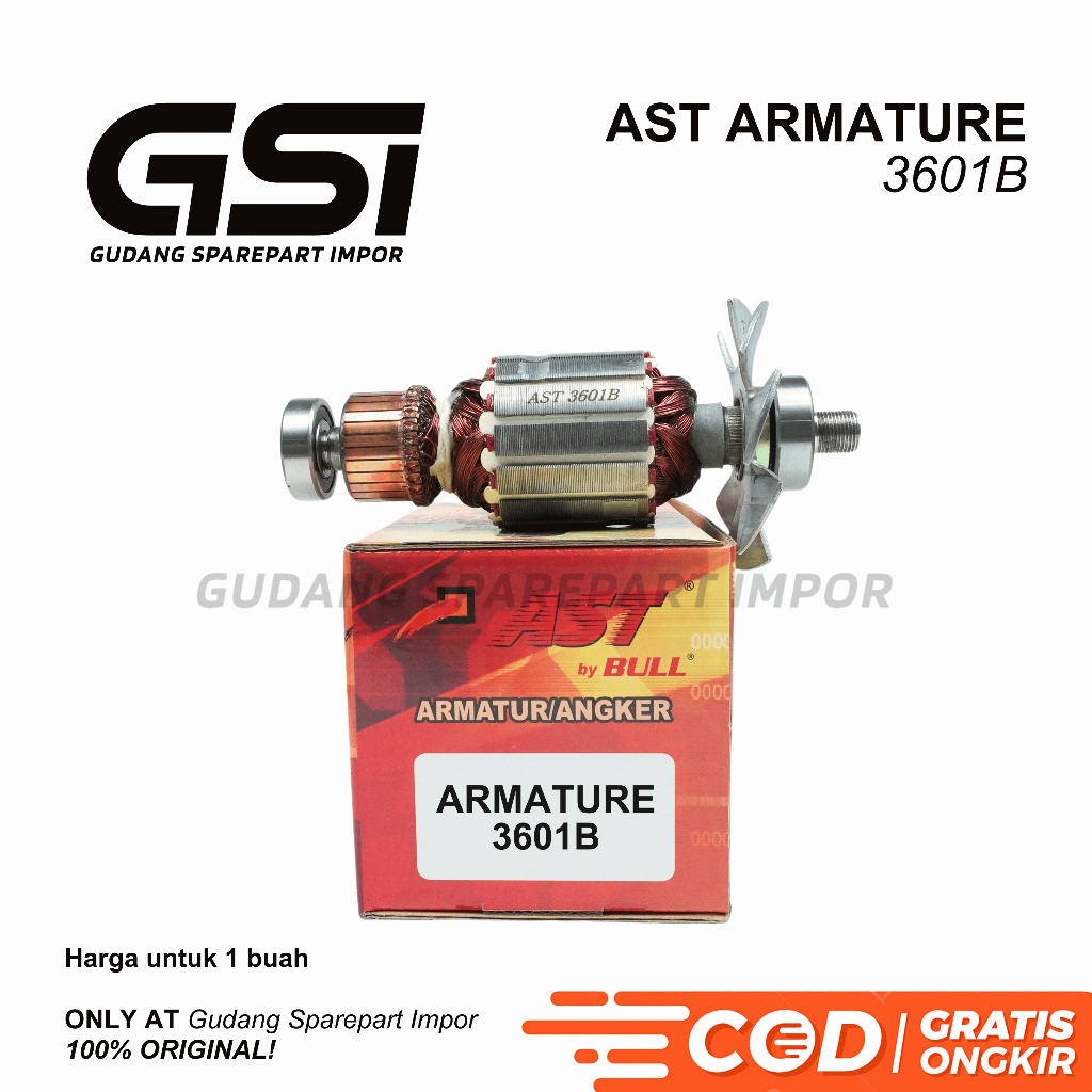 AST Armature 3601B Mesin Profil Trimmer Makita 12mm / Angle Grinder Motor/ Angker Rotor Dinamo