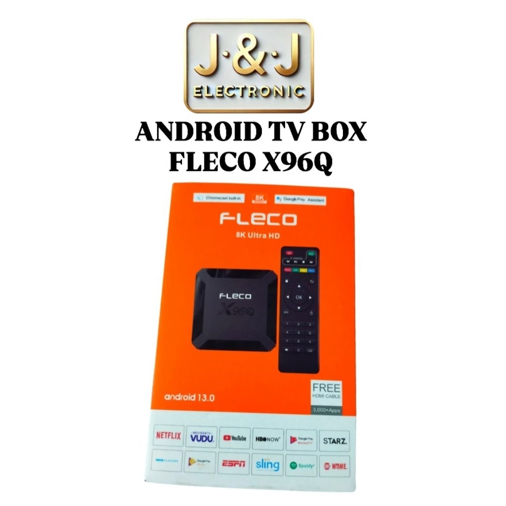ANDROID TV BOX FLECO X96Q , 8K ULTRA HD . ANDROID 13.0  ORIGINAL FLECO