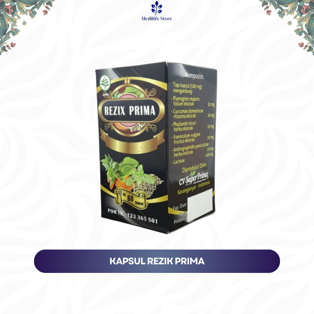 REZIX PRIMA - kapsul herbal pembersih kandungan | dukung program hamil alami | original CV. Superpri