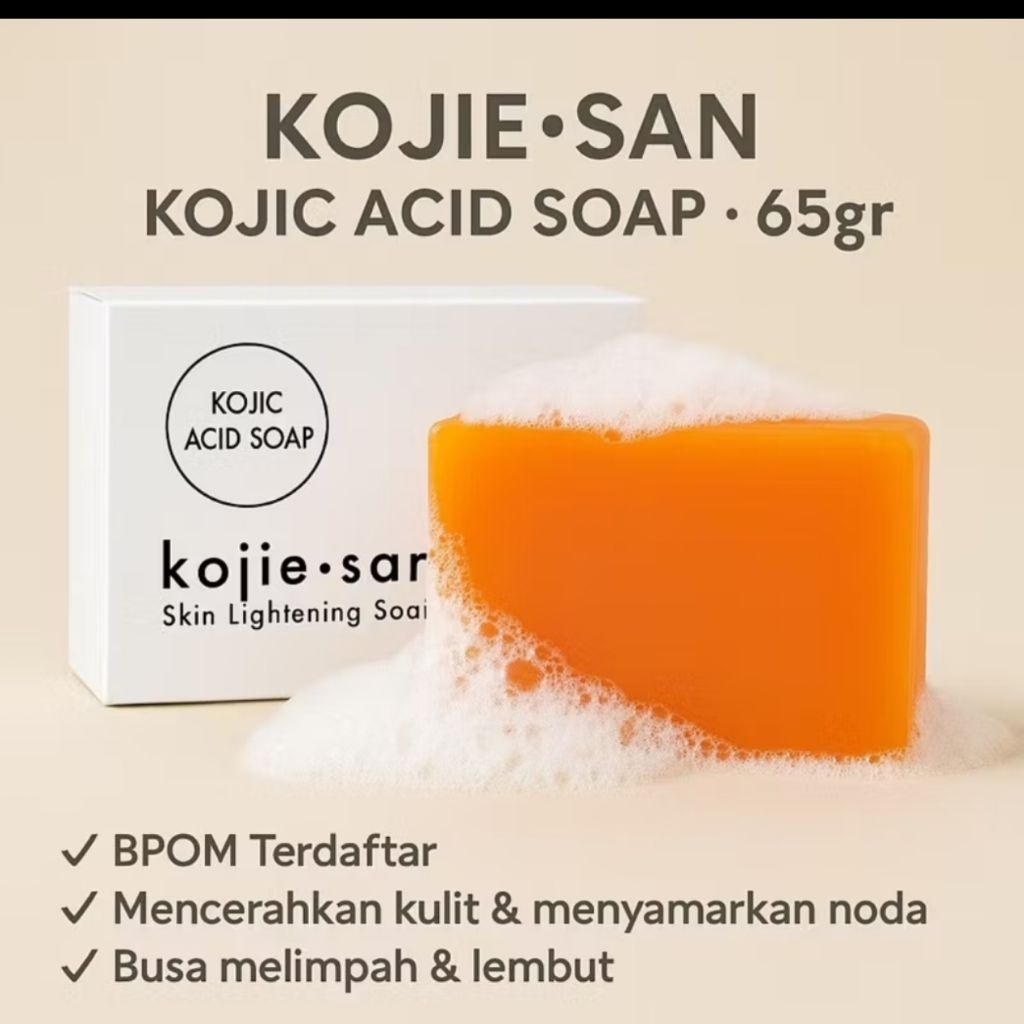 SABUN KOJIESAN KOJIC SOAP // SABUN KOJIESAN ORIGINAL 65grm // SABUN KOJIESAN MELEMBABKAN KULIT