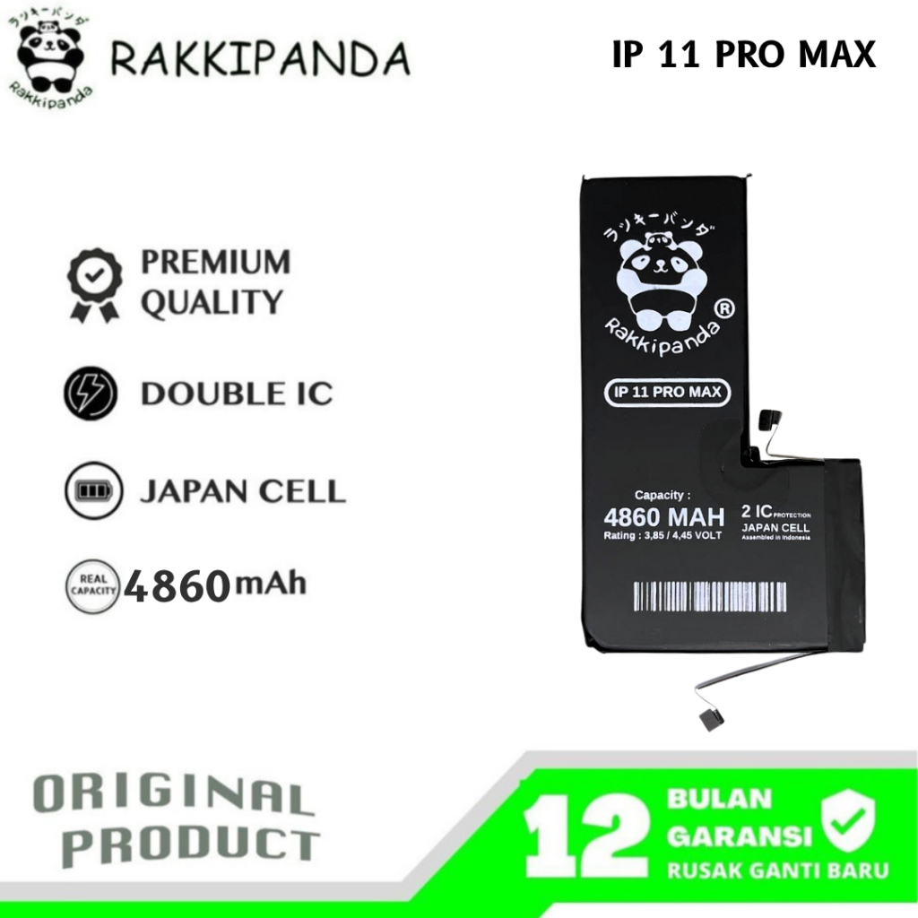 RakkiPanda - Ip 11 Pro Max Batre Batrai Baterai