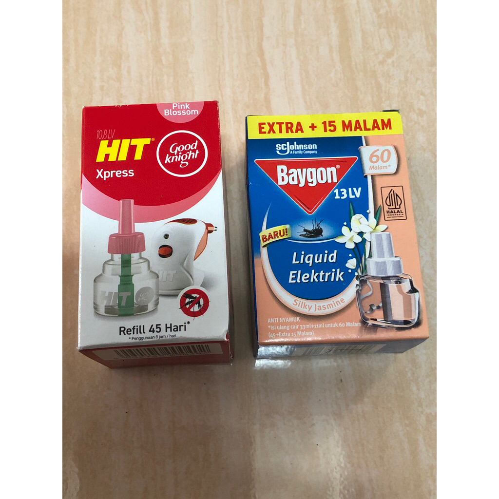 Baygon dan hit xpress liquit elektrik alat & refil