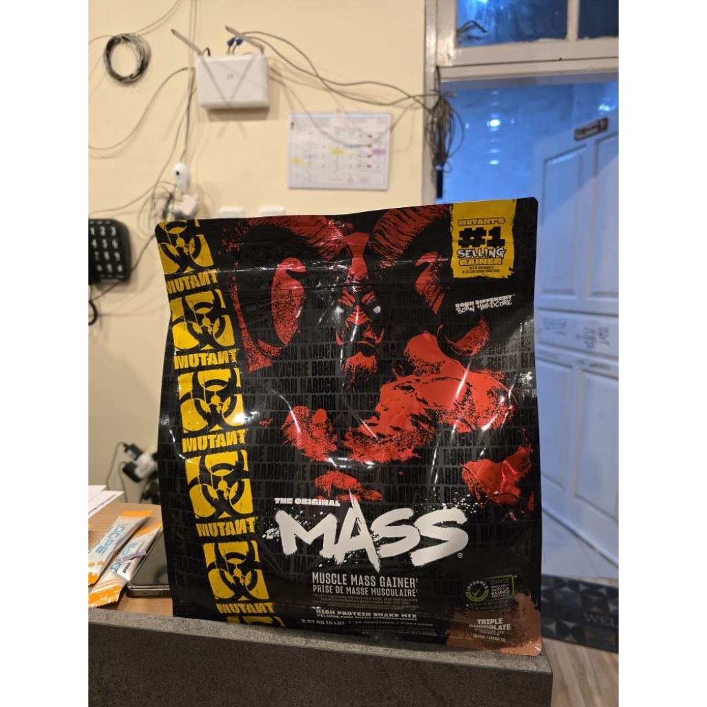 mutant mass 5lbs 5 lb lbs susu gym penambah berat badan massa otot mutantmass