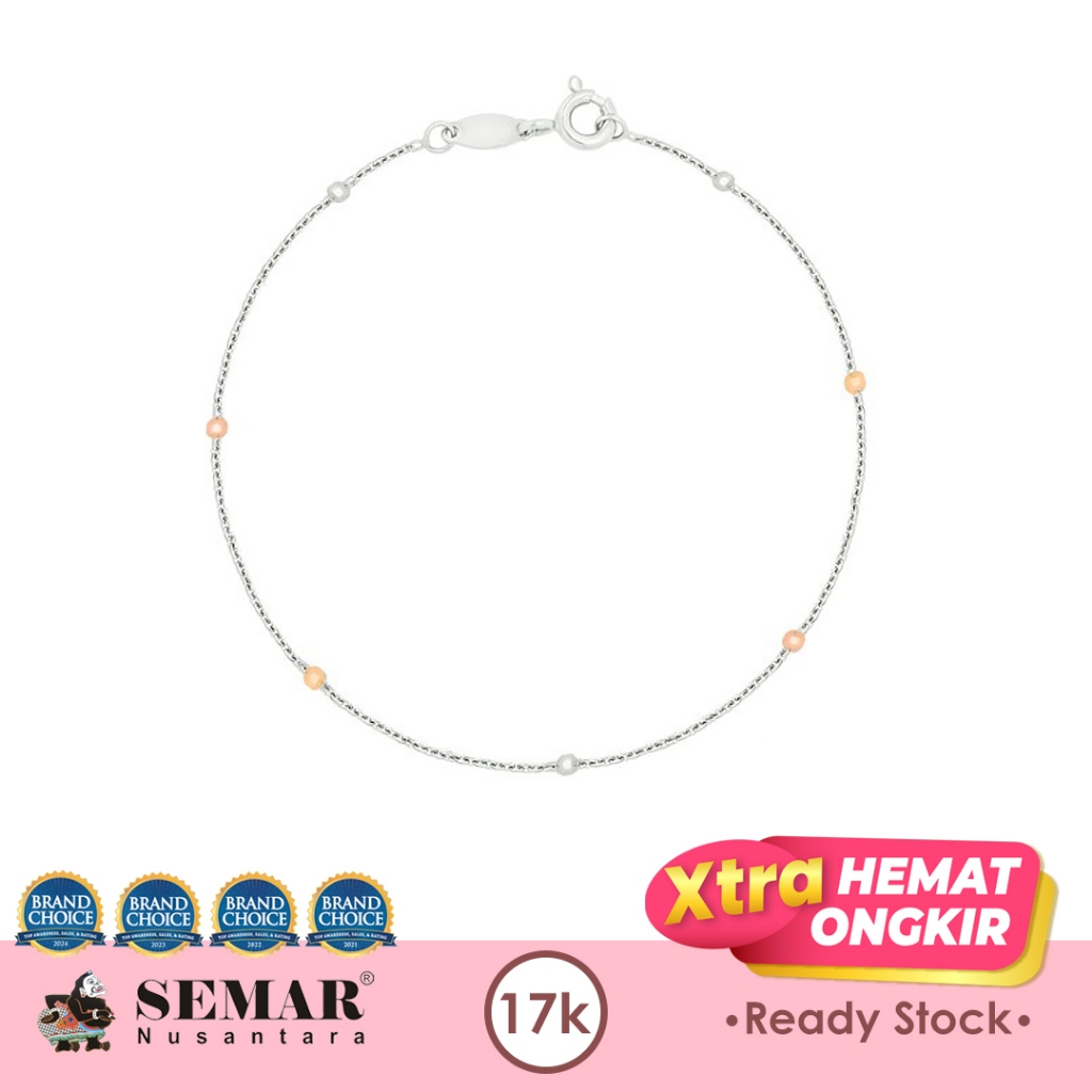 Gelang Emas Jedar Gricella White Gold 17K Semar Nusantara