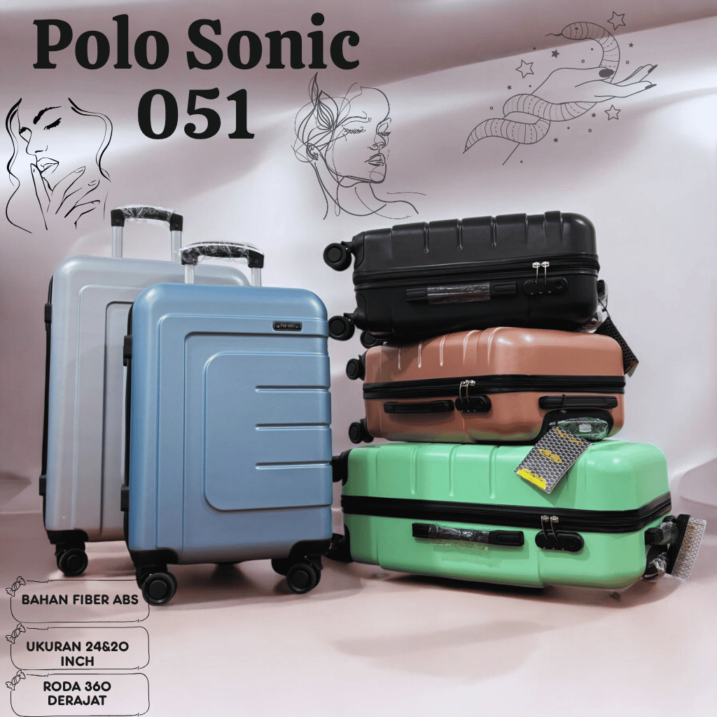 MEGA SALE 10.10 KOPER 20INCH 051 POLO SONIC BISA COD ,KOPER TRAVEL,KOPER IMPORT PACKING BUBBLE WRAP