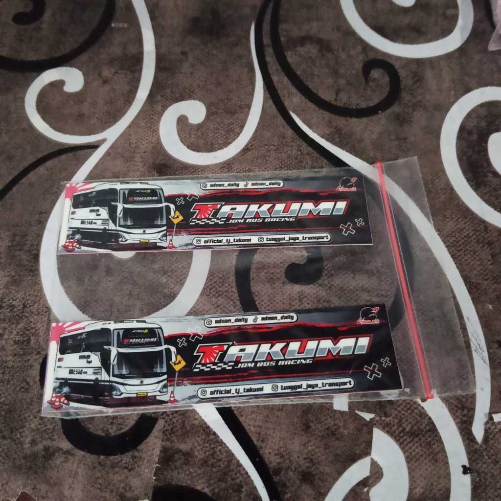 stiker bus tunggal jaya "takumi"
