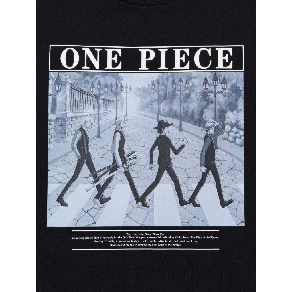 Kaos Uniqlo X One Piece Original Black - UNIQLO UT ARCHIVE ONE PIECE UT Graphic T-Shirt Abbey Road