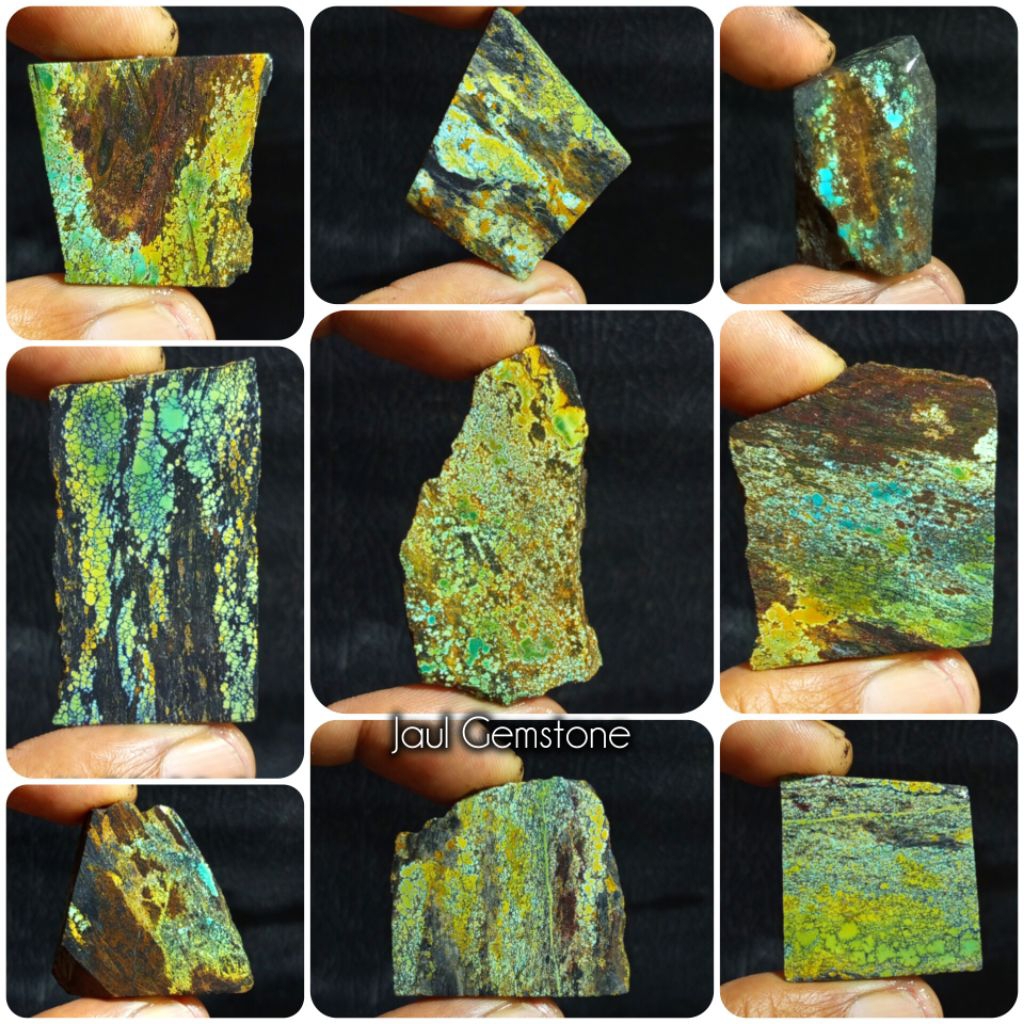 Batu pirus hubei asli( TANPA DYED) /bongkahan batu pirus hubei natural/bahanan batu pirus hubei/batu