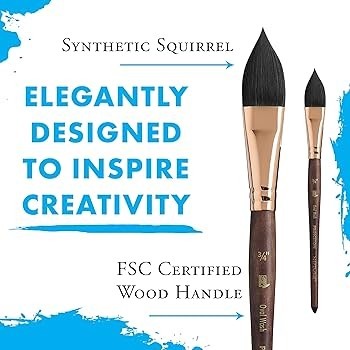 

PRINCETON Neptune Synthetic Squirrel Oval Wash Brush 3/4