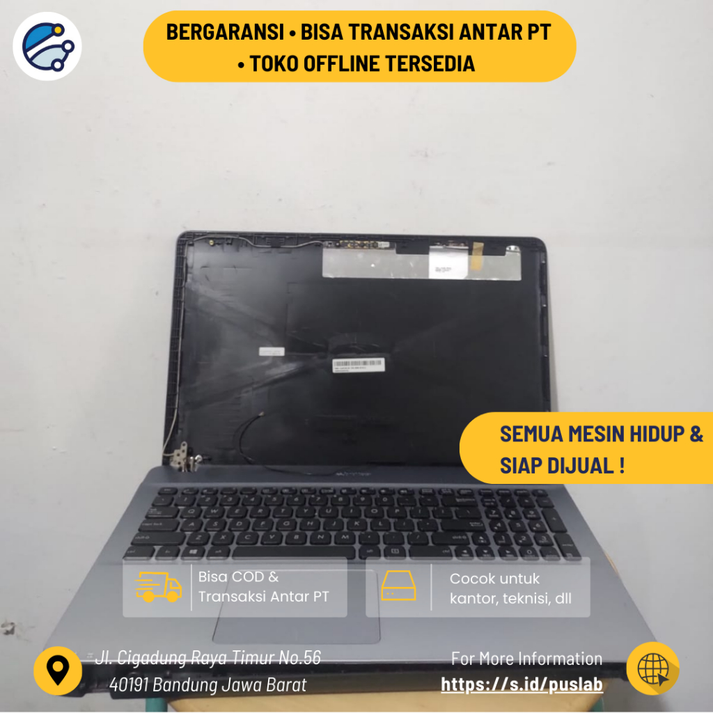 Switch On Off Laptop + Kabel Power / Tombol Power Laptop Internal / Power Button Laptop Copotan / Wi