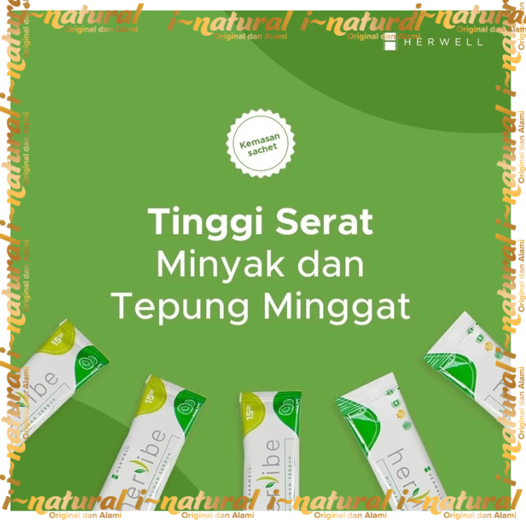 𝖎 𝖓𝖆𝖙𝖚𝖗𝖆𝖑 |1 Sachet Hervibe Herwell Tinggi Serat HervibeSamarinda per sachet