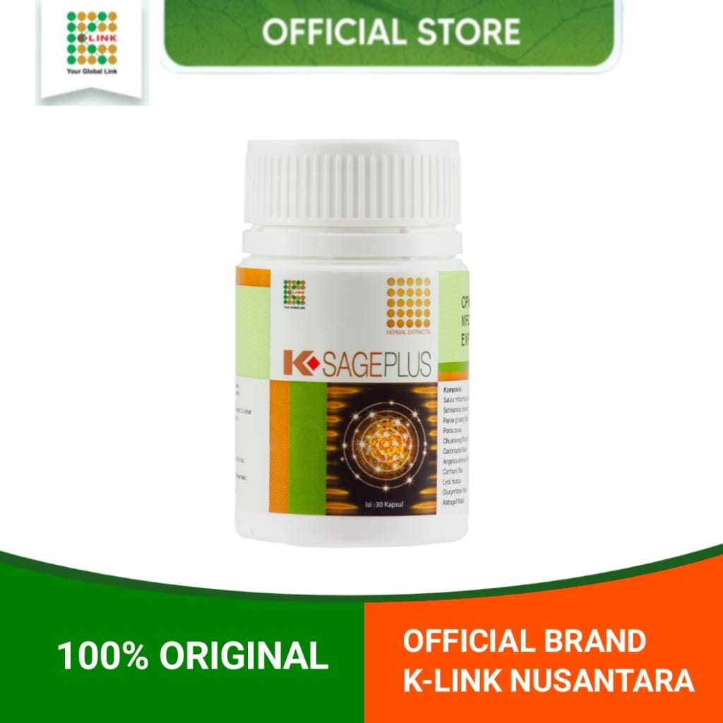 K sage plus.K Sage Plus K link.K Sage Plus Original K link.K sage Plus Suplemen Otak.Kemasan 30 kaps