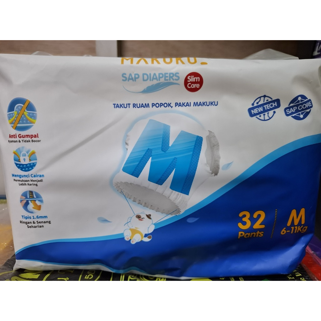 Makuku pants diapers/pampers termurah