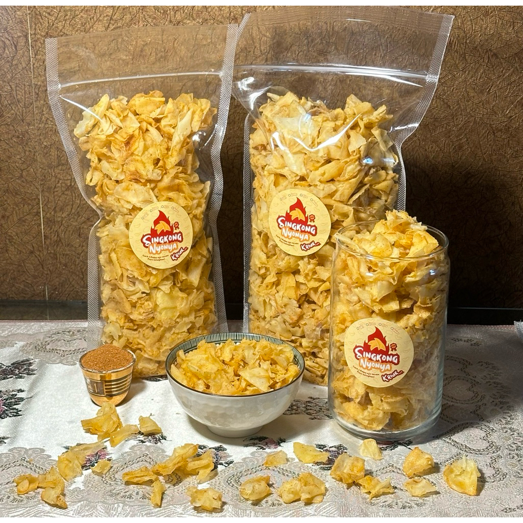 

Kripik Singkong Nyonya Pedas 250gr, 500gr, 1kg