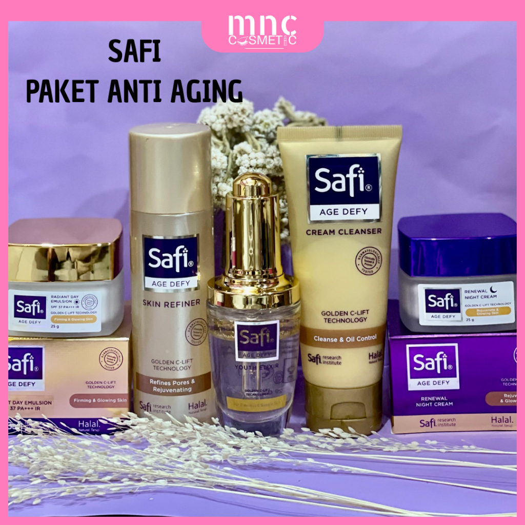 SAFI Paket Anti Aging - Safi Age Defy Day Cream 25gr | Safi Age Defy Night Cream 25gr | Safi Age Def