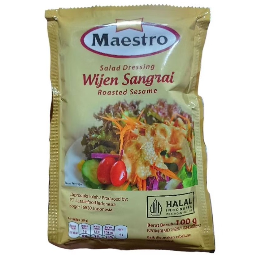 

Mayones Maestro Wijen Sangrai Salad Dressing Roasted Sesame 100gr