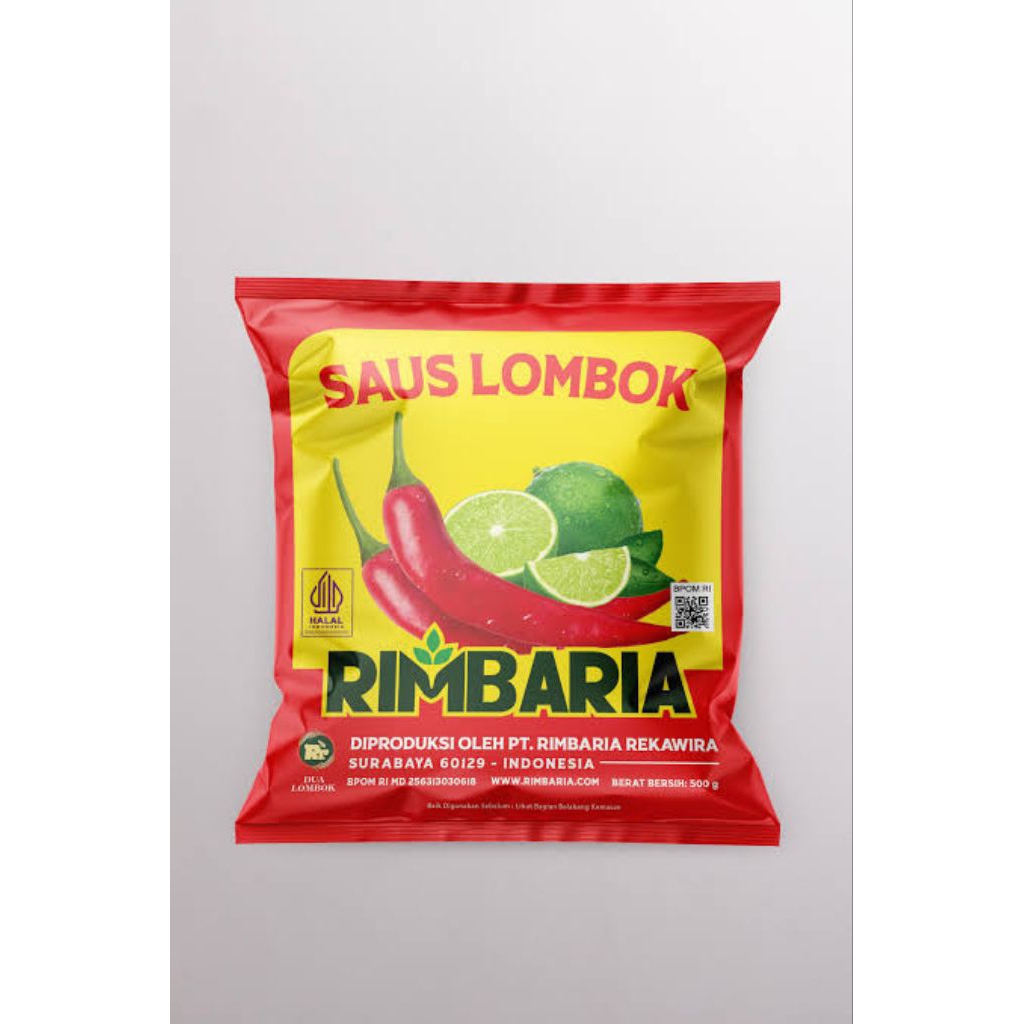 

Saos Lombok Rimbaria 500 gram (Kemasan Bantal)