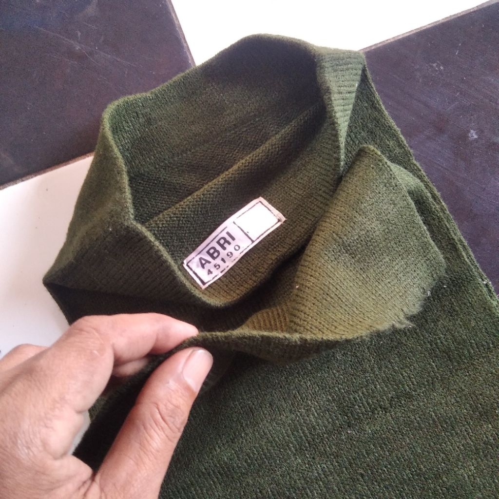 syal leher jatah tentara sebo sarung guling multi fungsi jatah tentara jadul Abri jdul koleksi milit