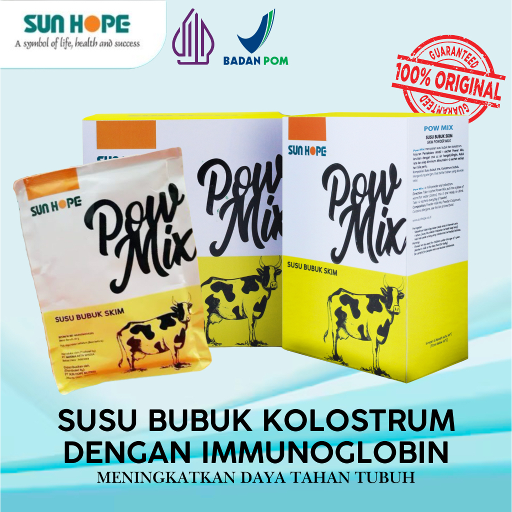 PowMix sunhope pow mix sun hope Susu Kolostrum