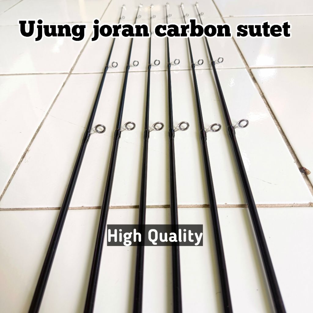 Ujung joran carbon sutet kaku 75-180cm