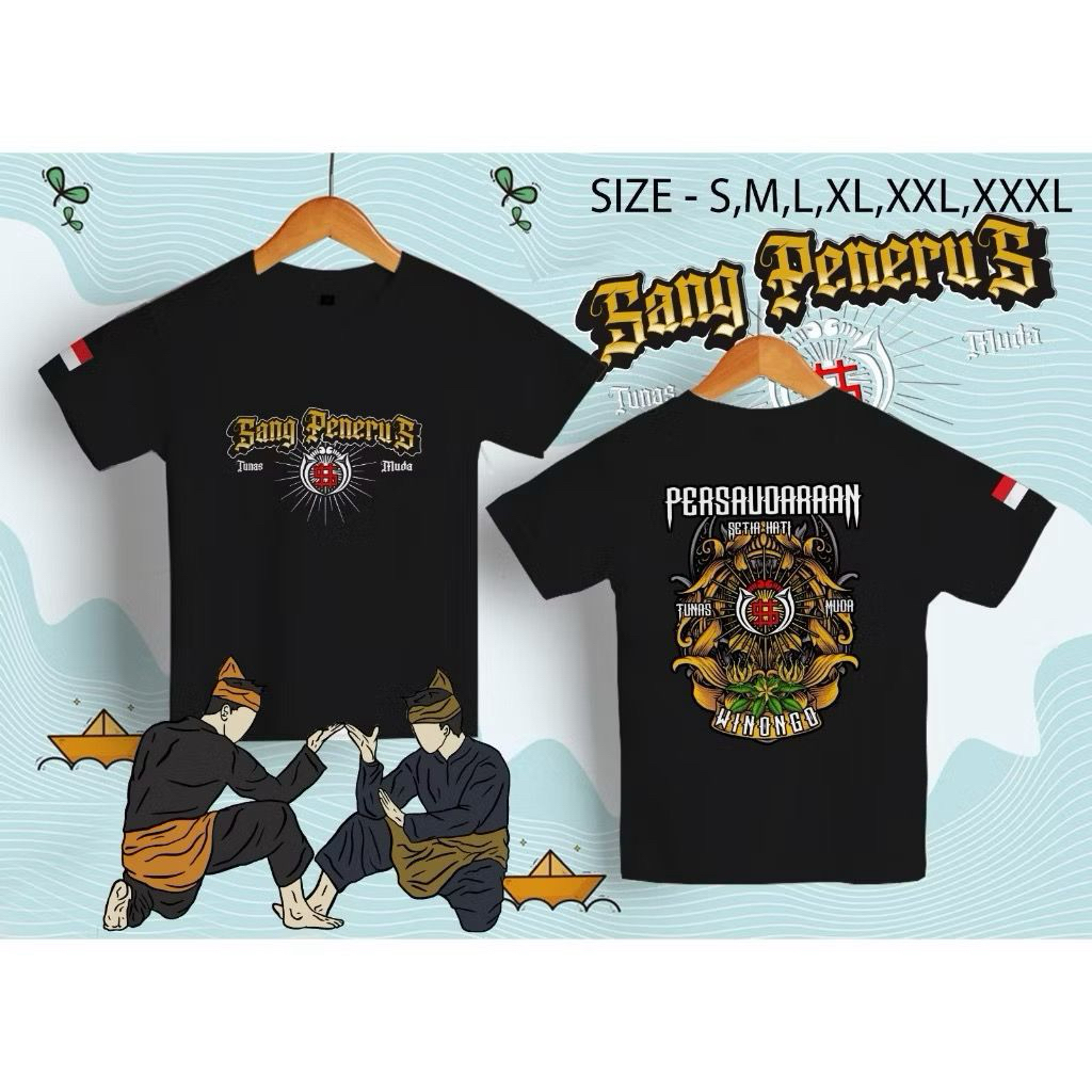 T-shirt/ Kaos Distro Anak PSHW Anak e Wong SH Winongo SANG PENERUS Kid Pencak Silat Viral Terlaris K