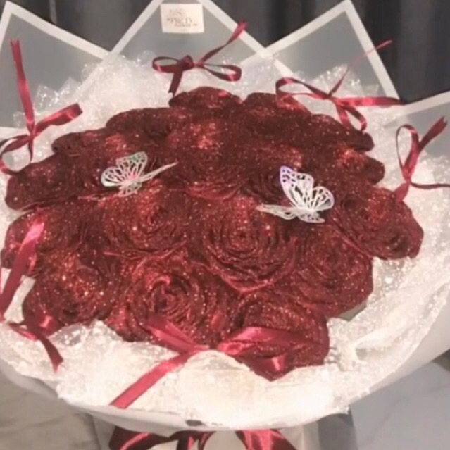 

Buket pita satin || buket pita maroon || PO