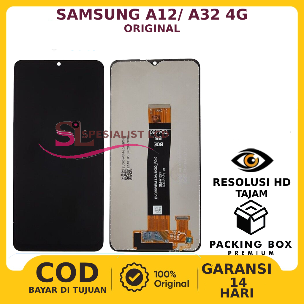 LCD TOUCHSCREEN SAMSUNG A12/ A32 (5G) ORIGINAL FULLSET GARANSI
