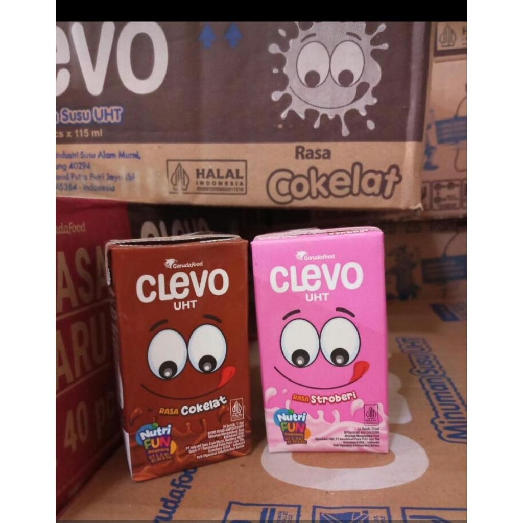 

Clevo UHT 115 rasa cokelat dan rasa stroberi