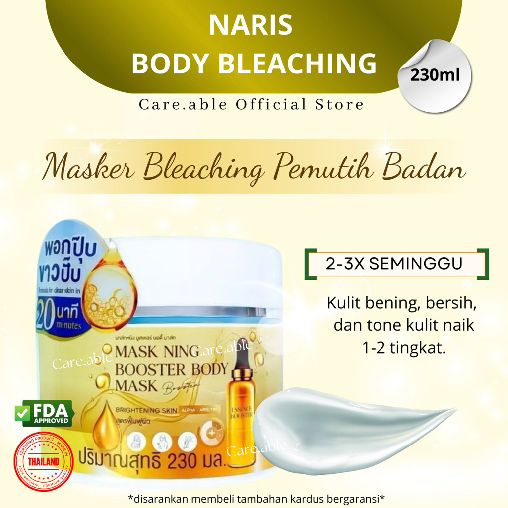 Naris Bodymask Whitening / Masker badan Thailand / Body Bleaching Thailand