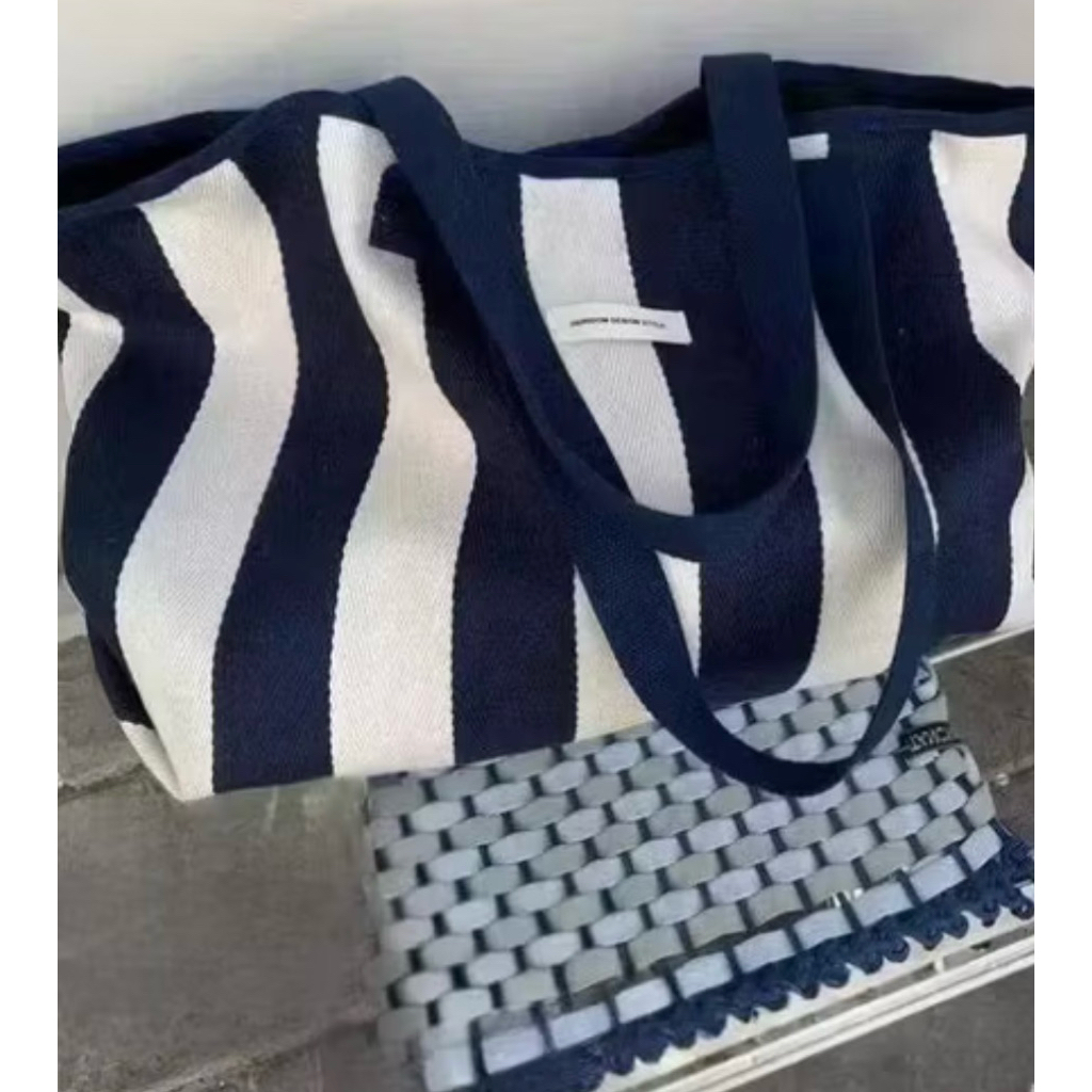 Tas bahu wanita / tote bag pantai  / tote bag wanita navy / tas pantai