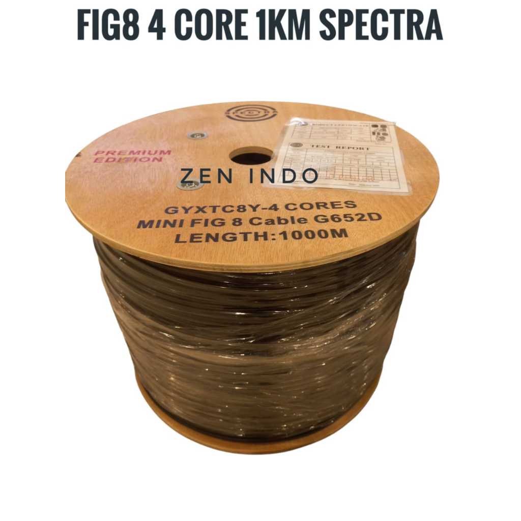Kabel FO FIBER OPTIK MINI FIG8 FIG 8 CORE 2 CORE 4 CORE 6 CORE 8 CORE 12 CORE PANJANG 1KM 1000M SPEC