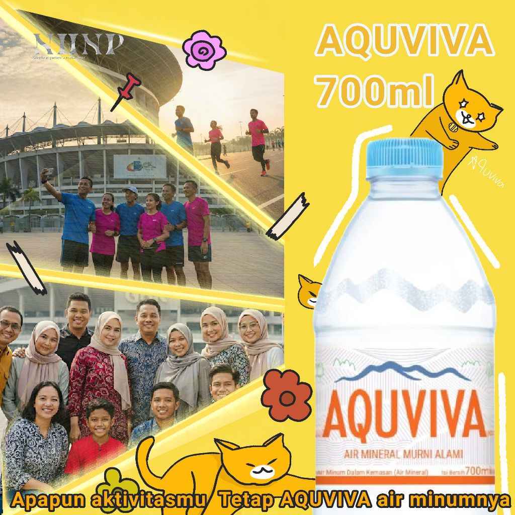 

Termurah, Aquviva air mineral kemasan botol 700ml