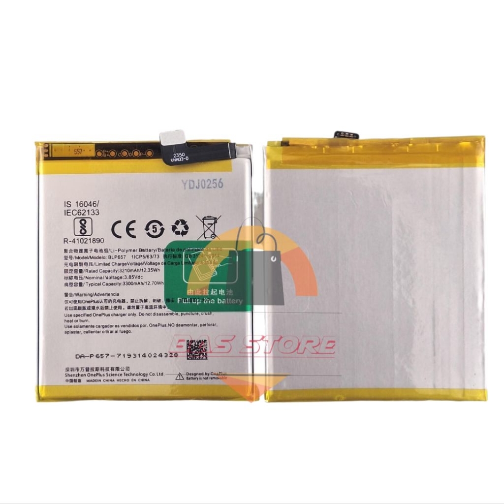 BATRE BATERAI BLP657 FOR ONEPLUS 6 BATTERY