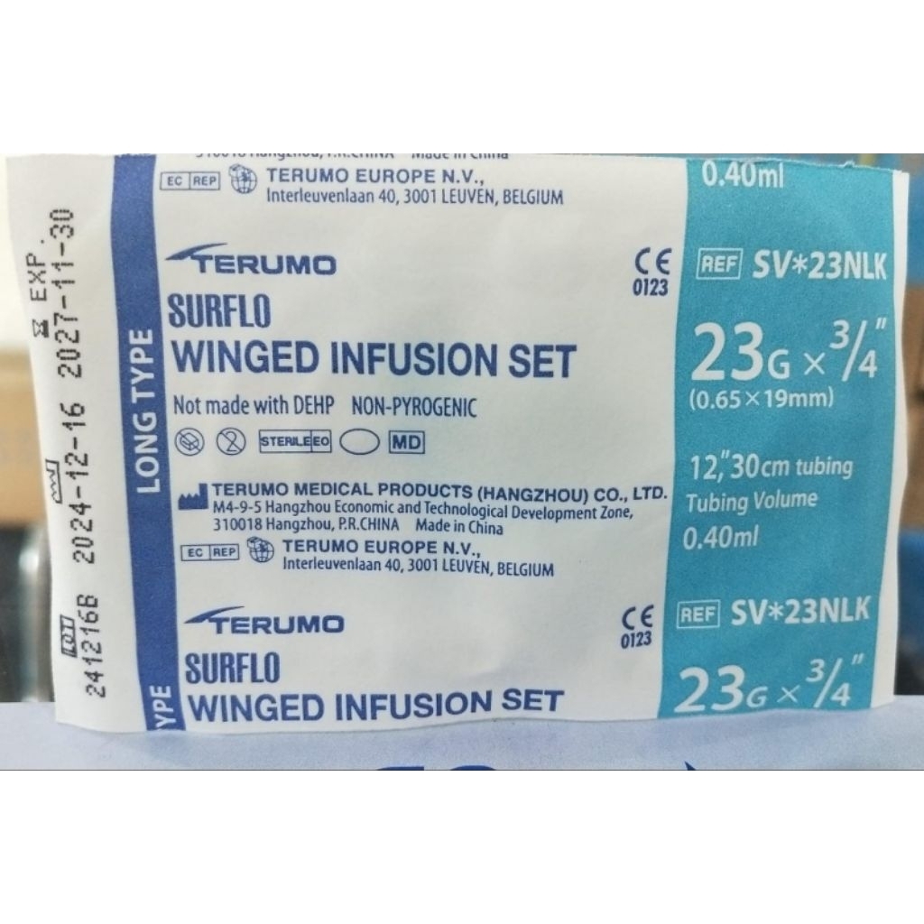 Wing Needle Terumo 23G Ecer