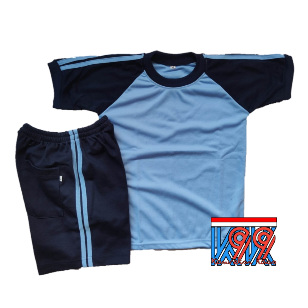 Grosir Setelan Seragam Olahraga Sekolah TK Baju Setelan Olahraga PAUD TK RA Pendek / Seragam Olahrag