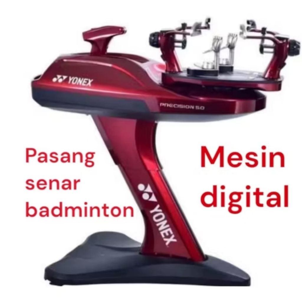 pasang senar badminton mesin digital
