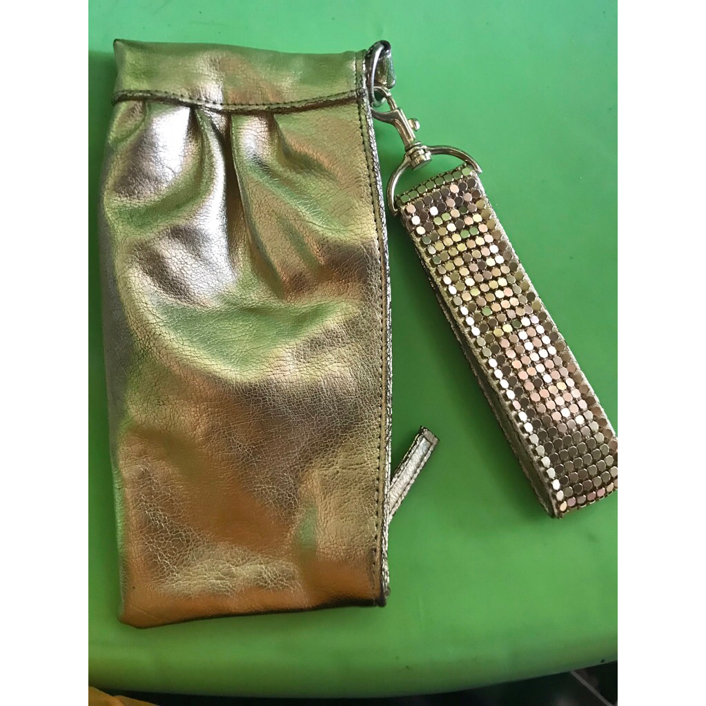 hand bag aldo tas pesta warna gold mewah preloved