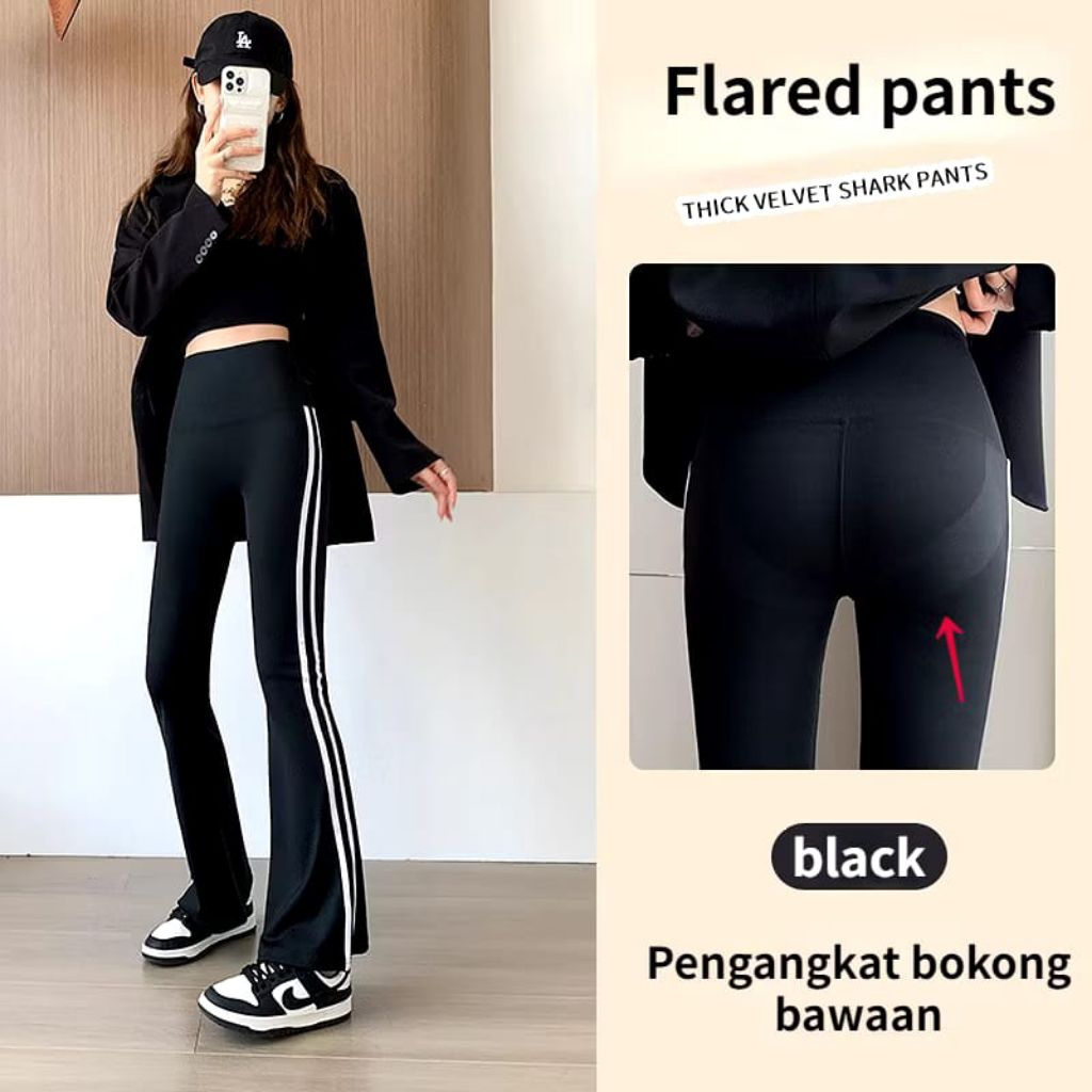 celana cutbray training celana training list olahraga wanita